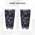 thumbnail image 3 of Haiem Wildflowers And Dragonflies Printed 20oz Straight Skinny Car Cups With Insulated Cup Sleeve Portable Handle, Sports Travel Coffee Mug, Stainless Steel, Insulated-Without Straw, 3 of 8