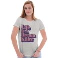 thumbnail image 4 of Sarcastic Life is a Dream Killer Joke Womens Slim Fit Graphic Tee Brisco Brands X, 4 of 5