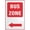 Warning Sign 4, variant on Bus Zone (Left Arrow) Aluminum Metal Sign - 8"x12" Warning Signage with Symbol, Indoor Outdoor Use, Traffic Decor