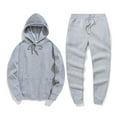 kpoplk Men's 2 Piece Outfits Hoodie Sweatshirt Tracksuit and Joggers ...