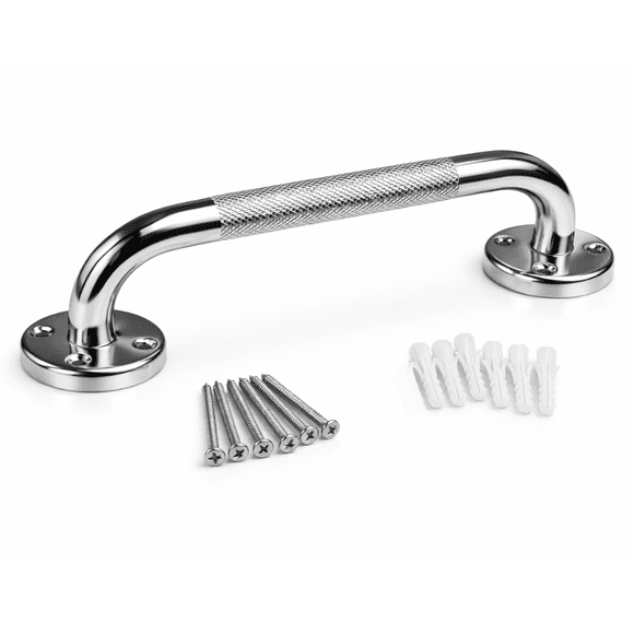 Barra Seguridad Baño 12 pulgadas (31cm) Acero Inoxidable Agarradera para Ducha Antiderrapante para Adulto Mayor