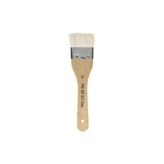 Pro Art Brush Hake 2"x1.25", Hake Brush, Pottery Glaze Brushes, Japanese Paint Brushes, Glaze Brushes for Pottery, Brush for Watercolor, Pottery Surikomi