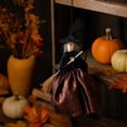 thumbnail image 5 of Halloween Witch Doll, Handmade Witch Doll Ornament Kitchen Home Decor Halloween Fireplace Tabletop Ornament, Gift for Mom or Friend, 5 of 7
