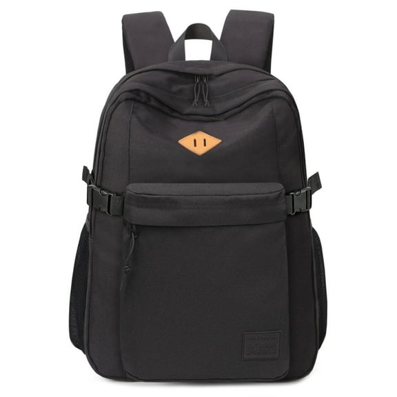 Travel School Bags 15.6Inch Laptop Backpack School Backpack , Causal  Lightweight Rucksack Water Resistant Bookbag College Men Work Daypack Black