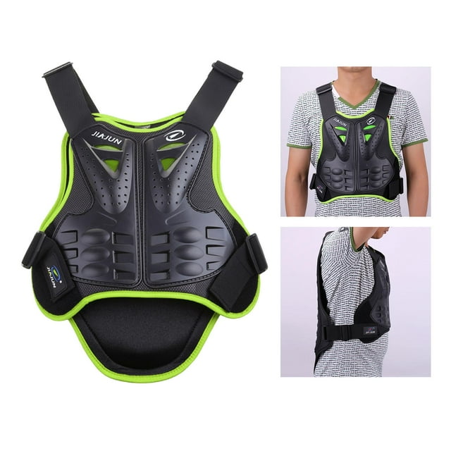 Motorcycle Protection Vest, Motorcycle Jacket Chest Back Protector Green