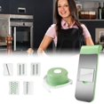 thumbnail image 3 of Stainless Steel Potato Grater Multifunctional Potatoes Slicer Shredder  for Home Kitchen - Green, 3 of 8