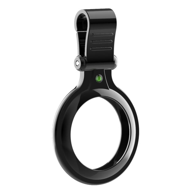 Dispositivo de seguimiento de llavero de la cubierta del rastreador de ubicación Reemplazo del protector de metal para Airtag, negro Inevent EL002165-02