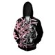 thumbnail image 3 of Sudadera con capucha y cremallera con estampado de calavera y hoz para hombre, sudaderas con estampado 3D geniales, sudaderas informales holgadas de manga larga para otoño, 3 of 4