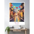 thumbnail image 2 of Bloom Theory Hoi An (HộI An) Vietnam – Retro Vintage Travel Poster Wall Art, Modern Wall Decor, 8x12 UNFRAMED, 2 of 3