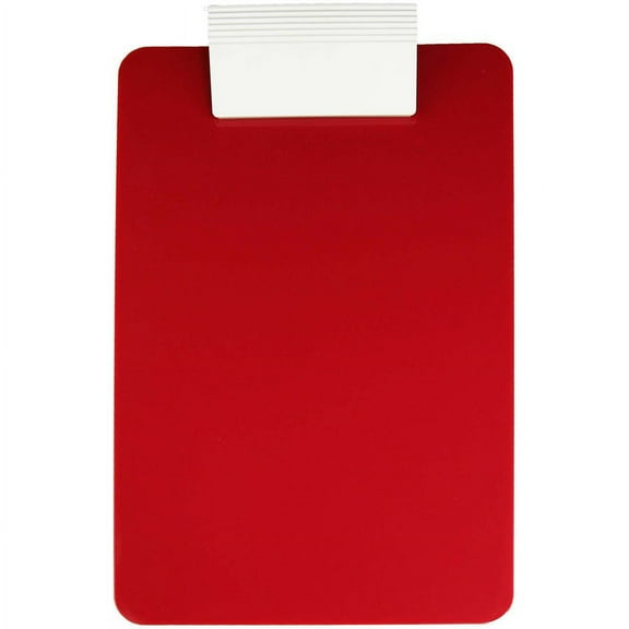 Saunders Antimicrobial Clipboard - Low Profile - 8 1/2" x 11" - Red, White - 1 / Each | Bundle of 5 Each