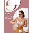 thumbnail image 6 of Momcozy Breast Pump Hands Free Mobile Style | M6, Wearable Breastfeeding Pump, Cozy Red 1 Count, 6 of 10