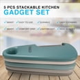 thumbnail image 2 of GFDYREE Kitchen Gadgets Set 5 Pcs, Space Saving Cooking Tools,Utensil Set,Cheese Grater, Vegetable Peeler, Garlic Grinder, Pizza Cutter, Bottle Opener, Portable Kitchen Tools for Travel, Cam, 2 of 7