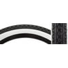 Sunlite CST241 Cruiser Tire 26x2.125 Black/White MTB Street Beach 26" x 2.125"