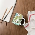 thumbnail image 4 of Yiaed Watercolor Palm Tree Print Ceramics Coffee,Large Handle Design,Extra Large Tea and Coffee Cup for Office and Home Mugs, 4 of 6