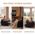 thumbnail image 3 of Venuezy Bean Bag Chair 3Ft, Memory Foam Filled, Super Soft Plush, Beanbag Chairs for Adults, Soft Sofa with Removable Flannel Cover, Round Couch for Living Room, Bedroom, Apartment & Reading Nook, 3 of 9