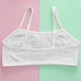 thumbnail image 6 of CYRBOKO Sports Bars for Girls, Breathable Soft Padded Cotton Comfortable Training Bras White Size 11-13 T, 6 of 6