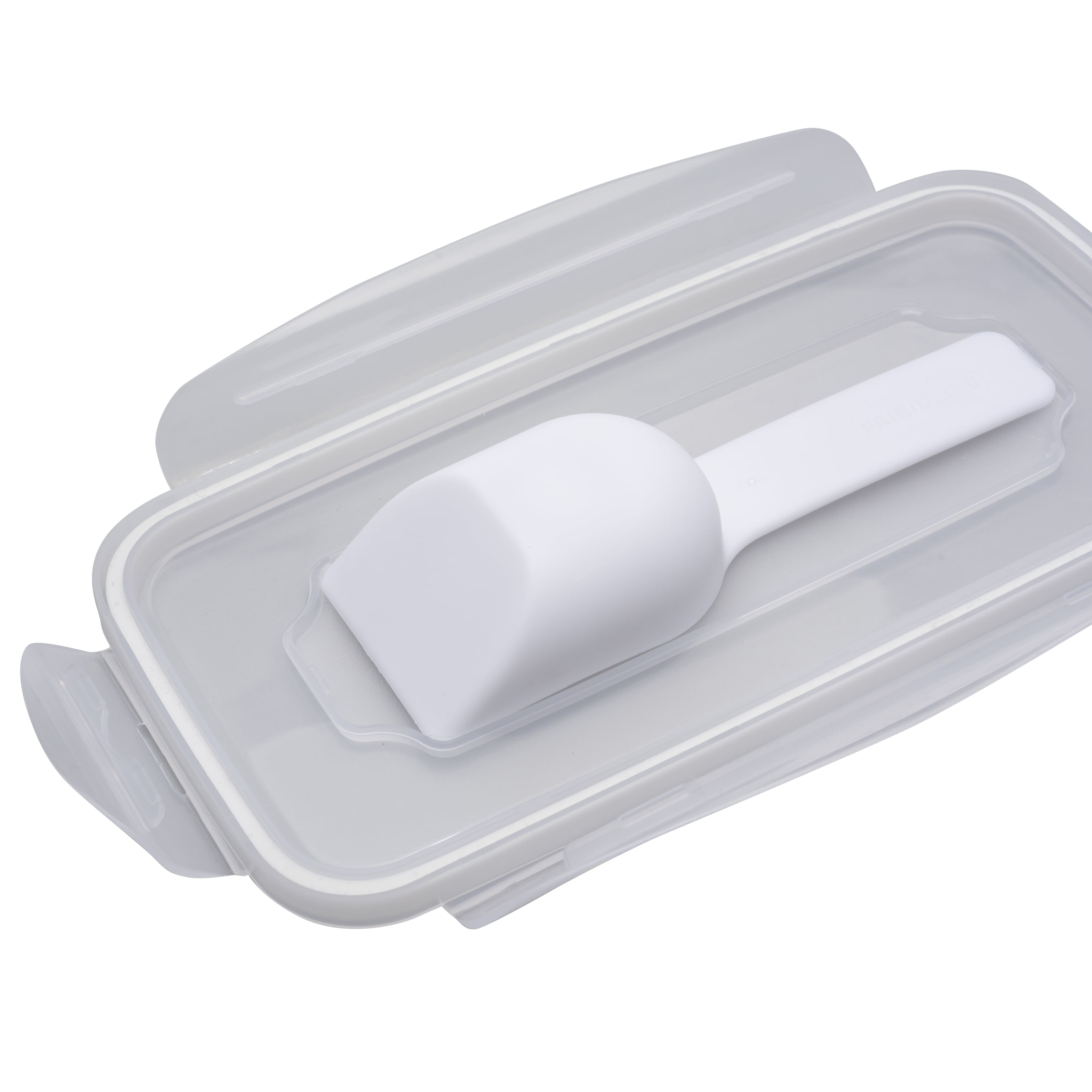 Kitchen Details 2 Pack Medium Size Plastic Airtight Cereal Container with Scooper