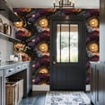 thumbnail image 6 of Boho Peel and Stick Wallpaper Celestial Art Mystical Moons Stars Deep Sapphire Hues 17.7in x 9.8ft Self Adhesive Removable Wall Paper Renter Friendly Wall Covering for Bedroom Nursery Cabinet, 6 of 8