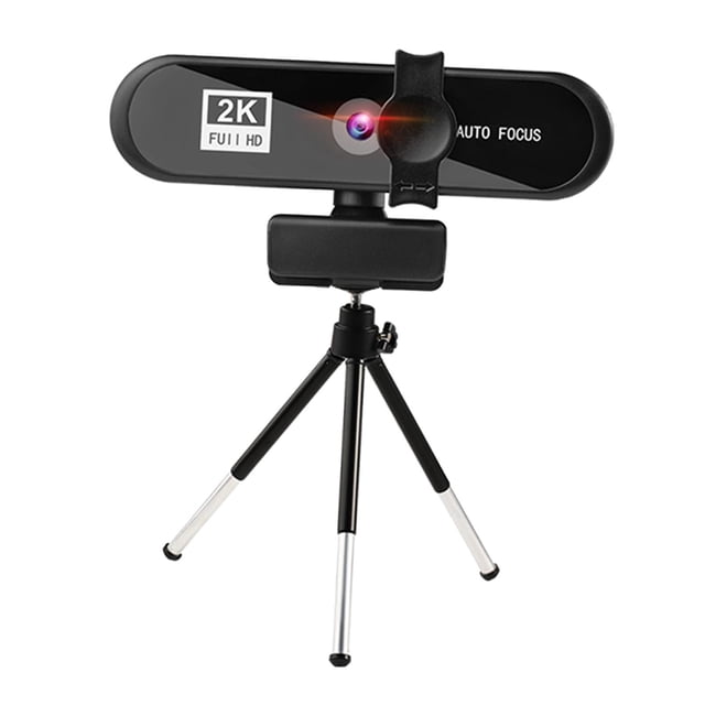 Cámara Web USB Baoblaze 1080P 2K 4K Enfoque Automático Negro