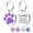 Purple, variant on Personalized Dog Tags and Cat Tags, Glitter Paw Print Pet ID Tags, Laser Engraved with Your Text, Multiple Colors & Sizes