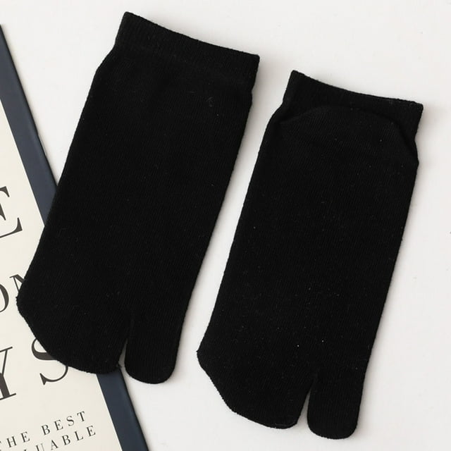 Black Socks 1 Pcs Socks Split Toe Design Separates Toes Bunion and A Bunion Pad Toe Friction and Hallux Valgus
