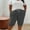 #33Gray, variant on Women's Plus Size Cotton Shorts Casual Soft Knit Elastic Waist Bermuda Shorts with Drawstring