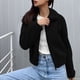 thumbnail image 5 of AUNVITO Women's Casual Fleece Jacket with Stand Collar and Zipper Design Stylish and Comfortable Outerwear, 5 of 9