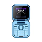 GJX 2026 New Mini Flip Mobile Phone 2 Sim Card Small Display Foldable Cell Phone Unlocked Flip Phone for Travel,Work,Emergency,Backup 2G Flip Cell Phone