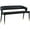 Black, variant on Meridian Furniture Destiny Black Vegan Leather Bench