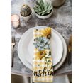 thumbnail image 2 of Sunflower Cloth Napkins Set of 6 Reusable Dinner Napkins, Yellow Plaid Lattice You Are My Sunshine Cocktail Napkin Washable Table Napkins for Wedding/Holiday Party/Baby Shower 20"x20", 2 of 7