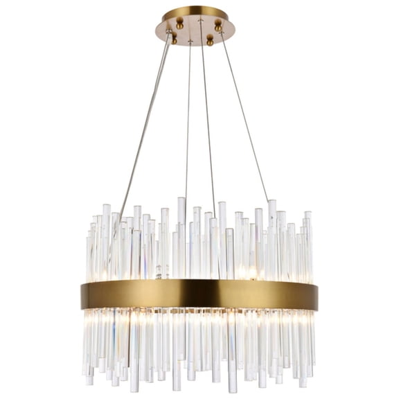 Elegant Lighting Dallas 14-Light Crystal & Metal Chandelier in Gold