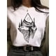 thumbnail image 1 of Maycaur, nueva y divertida camiseta con estampado de luna, camisas blancas y negras para mujer, camiseta de manga corta con cuello redondo a la moda, camisetas de verano, camiseta informal Tan Jianjun unisex, 1 of 2
