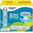 thumbnail image 1 of Equate 5 Blade Razor, 1 of 5