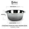 thumbnail image 2 of Jeffers Standard Stainless Steel Feeding Bowl | 5 quart | 77260, 2 of 7