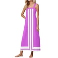thumbnail image 2 of Taylonsss Robe Maxi Décontractée Élégante pour Femmes Sans Bretelles Sans Manches à Encolure Carrée Style Plage Vacances, 2 of 9