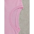 thumbnail image 4 of Camiseta de manga corta con cuello redondo 100 % algodón para mujer. Top informal de verano con estampado de hámster y té de burbujas. Ligera y transpirable. Ropa informal., 4 of 7