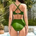 thumbnail image 5 of TOPIO Women Swimsuit Two Piece Swimwear Sexy Push Up High Waist Bikini Swimsuit, 5 of 6