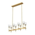 thumbnail image 3 of Alora Lighting Lp314308rc Salita 8 Light 35" Wide Crystal Linear Chandelier - Nickel, 3 of 5