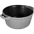 thumbnail image 5 of STAUB Cast Iron Set 4-pc, Stackable Space-Saving Cookware Set, Dutch Oven with Universal Lid, Made in France, Graphite, 5 of 10