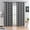 3-inch Checkered, variant on Black and White Vertical Stripe Blackout Curtains, Modern Minimalist Striped Drapes, 100% Light Blocking, Thermal Insulated & Noise Reducing Curtains, Grommet Top 42 x 63 Inches, 2 Panels