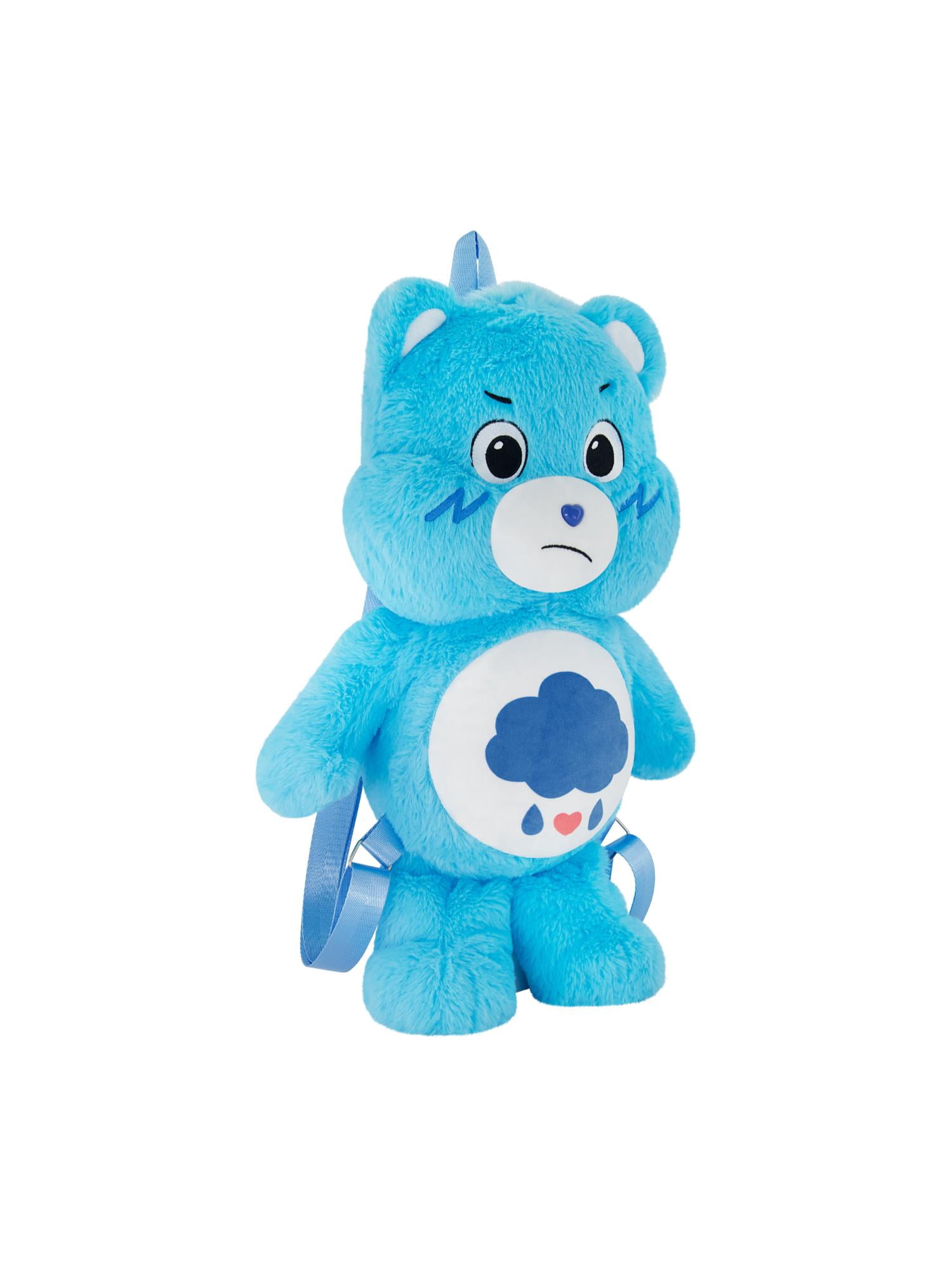 Care Bears Mini Backpack, Grumpy Bear Plush Small Travel Bag Purse for Men and Women, Blue, 16 Inch