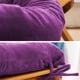 thumbnail image 2 of Almohadones para uso en el hogar, cojines de piso de pana acolchada para sala de estar tatami, cojín de mecedora, cojín grueso de silla de ratán, cojín de sofá, cojín de ventana de bay, color púrpura, 2 of 6