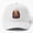 White, variant on Giraffe Boo Moonlit Portrait Baseball Cap, Animal Art Hat Style