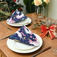 thumbnail image 3 of Coolnut Set of 1 Cute Unicorn Satin Napkin Square 20 Inches Table Napkins Soft Smooth Decorative Napkins for Wedding Banquet Party Decoration, 3 of 6