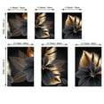 thumbnail image 2 of 3pcs Frameless Black Golden Plant Leaf Canvas Painting Abstract Wall Art Nordic Living Room Decoration Picture Poster and Print Modern Home Decor No Frame, 2 of 4