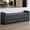 Griege, variant on HIUU 58" White Ottoman with Storage,Upholstered End of Bed Bench with Double Storage Space,Napped Fabric Bedside Bench With Rolled Armrest For Living Room,Entryway,Dormitory