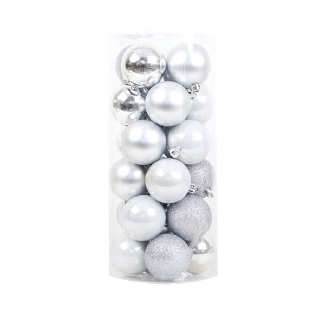 Adornos de bolas de decoración de árbol de Navidad Bola de plástico brillante Decoración de fiesta de barra de casa de casa 4cm kenally HA2235-02B