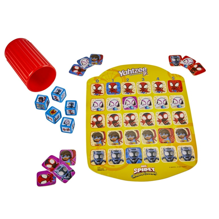 Hasbro Gaming Yahtzee Jr. Marvel Spidey and His Amazing Hasbro Gaming Yahtzee Jr. Marvel Spidey and His Amazing