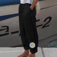 thumbnail image 2 of Moda Mujer Verano Casual Suelto Algodón Y Lino Bolsillo Impresión Pantalones Pantalones Fridja alkflakhf32981, 2 of 5