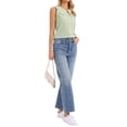 thumbnail image 2 of Sleeveless Button Down Shirt for Women Peter Pan Collar Casual Tank Tops for Work Classic Blouses S Green, 2 of 5